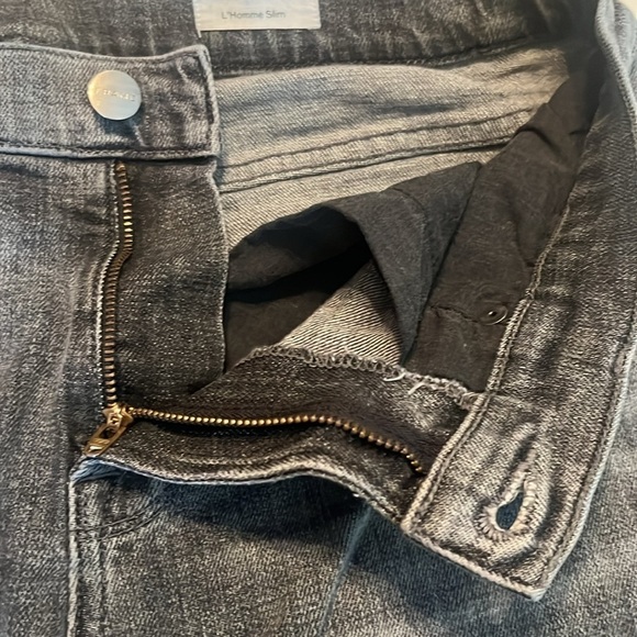 FRAME Men's Gray Black L'homme Slim Fit Jeans, Bedwell In Badlands Size 32 Short - Picture 6 of 12